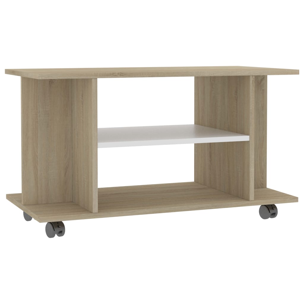 

Тумба під телевізор з коліщатками Shumee 80x40x40 см ДСП бежева 800194