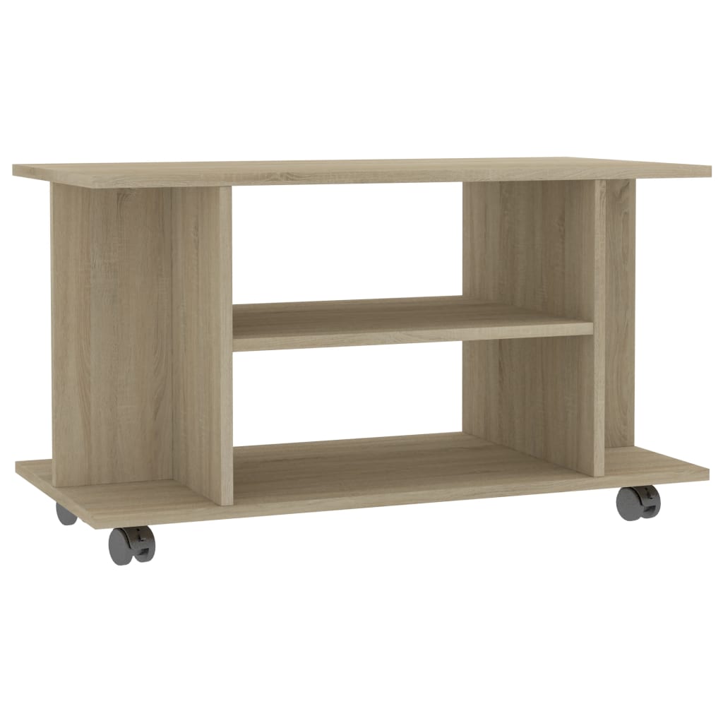 

Тумба під телевізор з коліщатками Shumee 80x40x40 см ДСП коричнева 800192