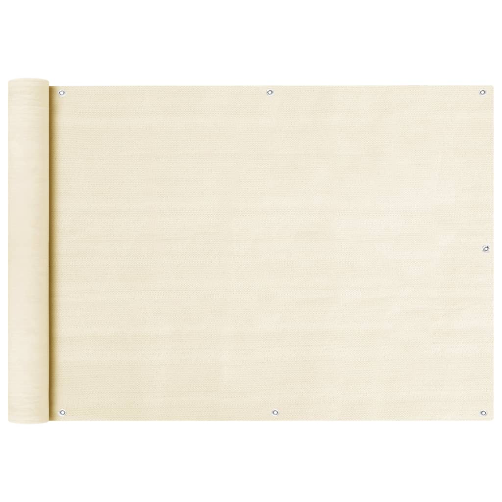 

Балконний тент Shumee кремовий 75x400 см HDPE 310921