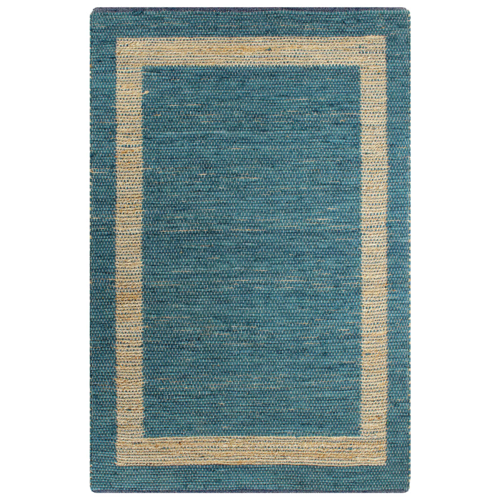 

Килим ручної роботи Shumee мішковина синій 160x230 см. 133736