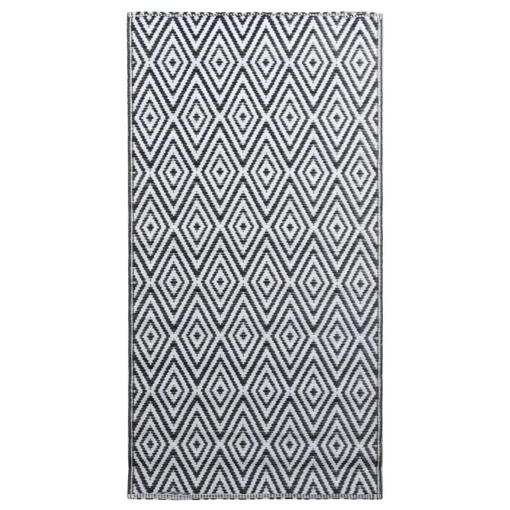 

Зовнішній килим Shumee чорно білого кольору 160x230 см PP 310430