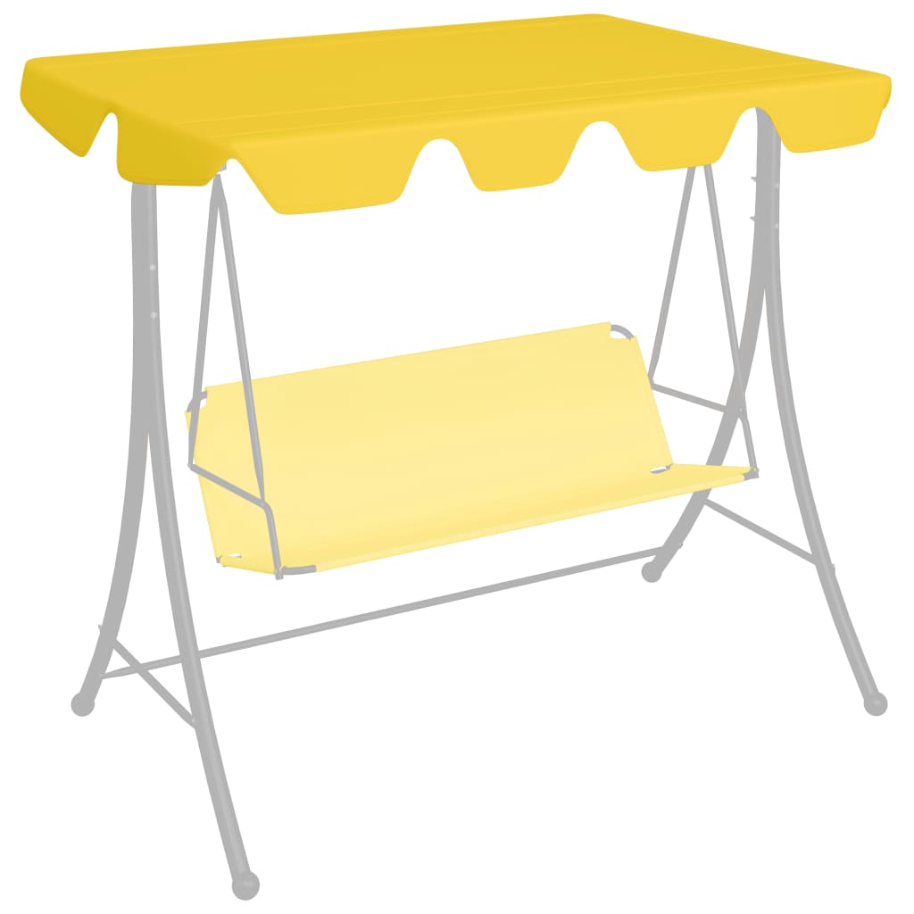 

Навіс для садових гойдалок Shumee жовтий 226x186 см 270 г / м² 312091