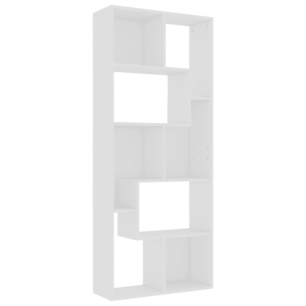 

Стелаж Shumee 67x24x161 см ДСП Білий 801877