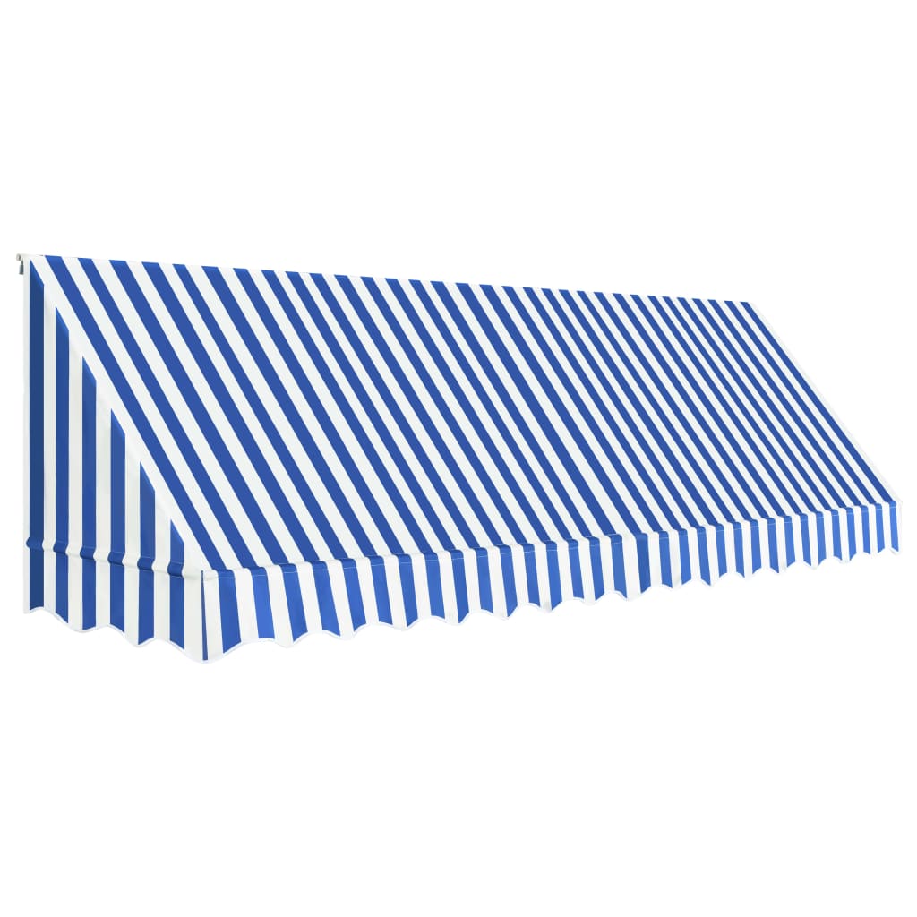 

Тент бістро Shumee 400 x 120 см синього та білого кольору 143725
