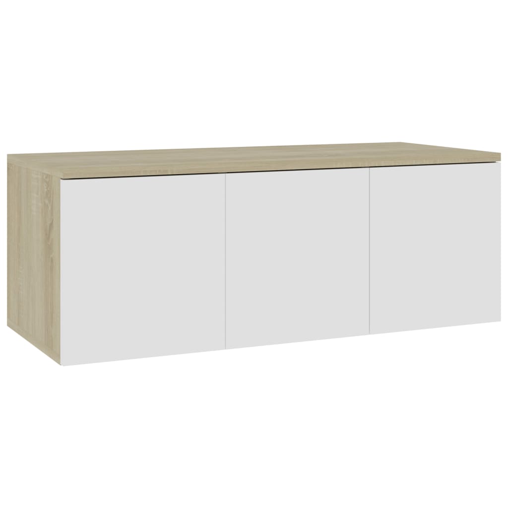 

Тумба під телевізор Shumee 80x34x30 см ДСП бежева 801864