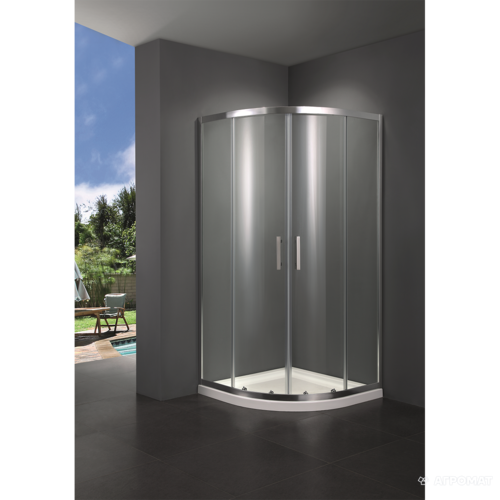 

Душевая кабина PRIMERA Frame SHQP51906 1/4 круга 90х90 см, стекло шиншилла