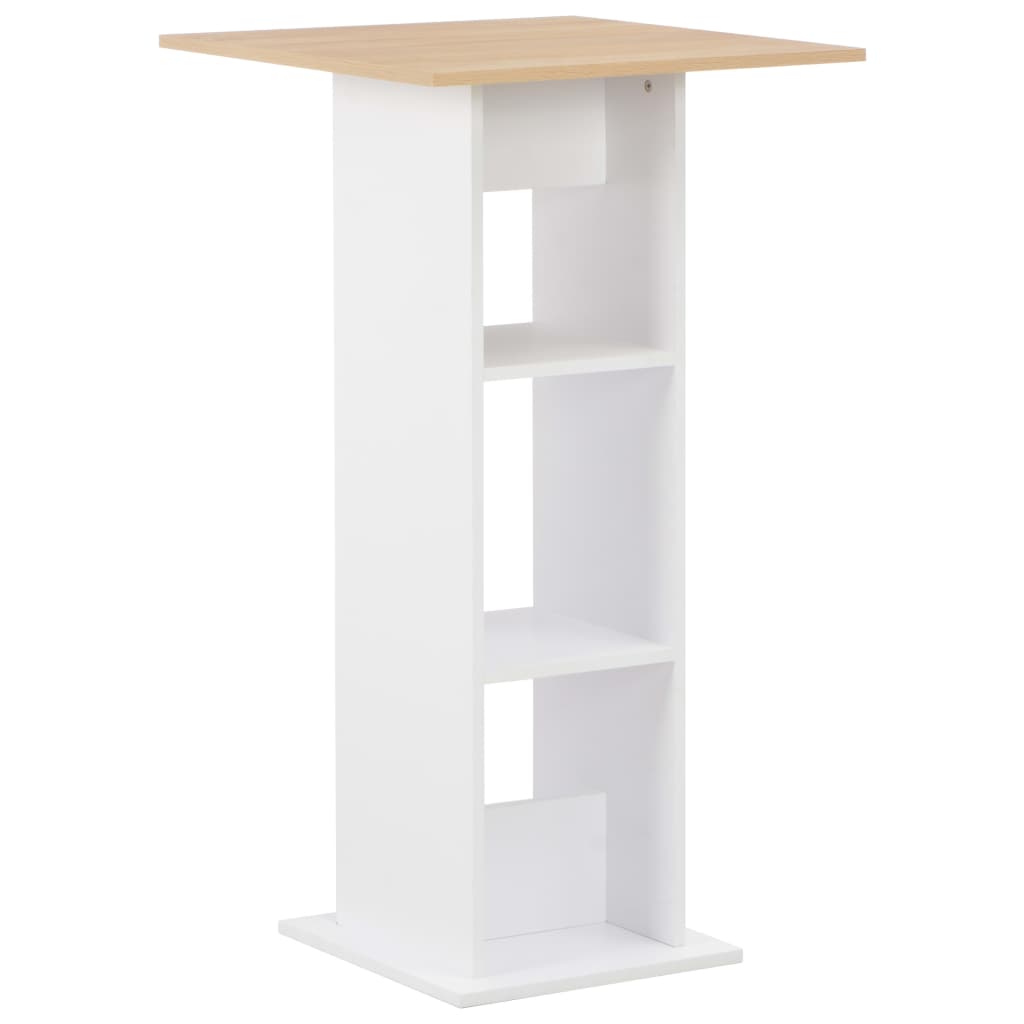 

Барний стіл Shumee 60 x 60 x 110 см білий 280209