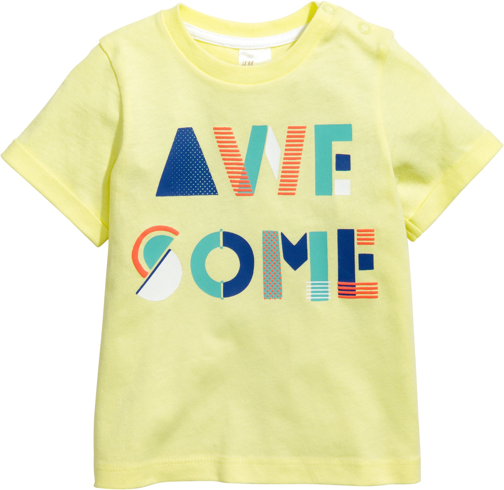 

Футболка H&M 74688265 68 см Желтая