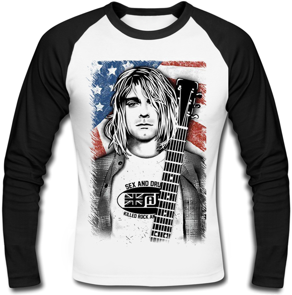 

Футболка с длинным рукавом Fat Cat Nirvana "Smells Like Teen Spirit" (Kurt Cobain)  13018, Футболка с длинным рукавом Fat Cat Nirvana "Smells Like Teen Spirit" (Kurt Cobain) XL 13018