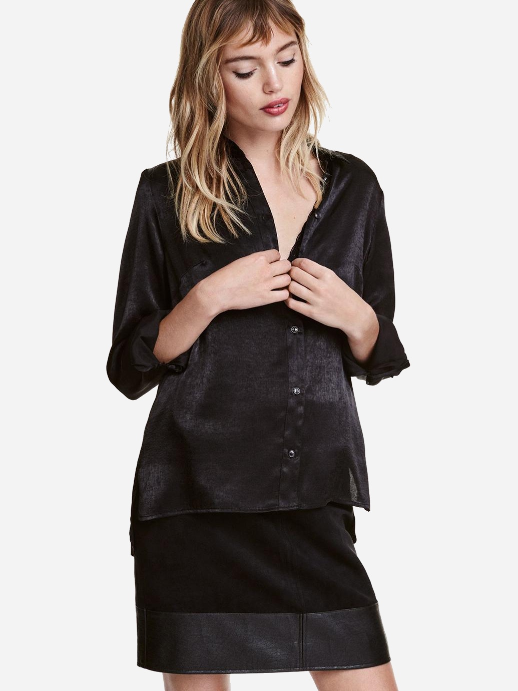 

Блузка H&M 430554a56  Черная, Блузка H&M 430554a56 36 Черная