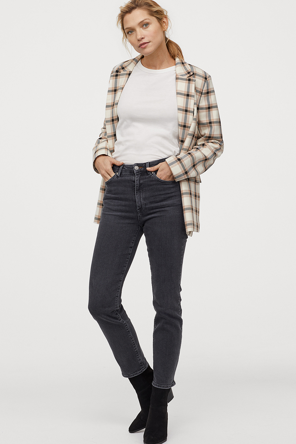 

Джинсы H&M 844915b06 38 Серые