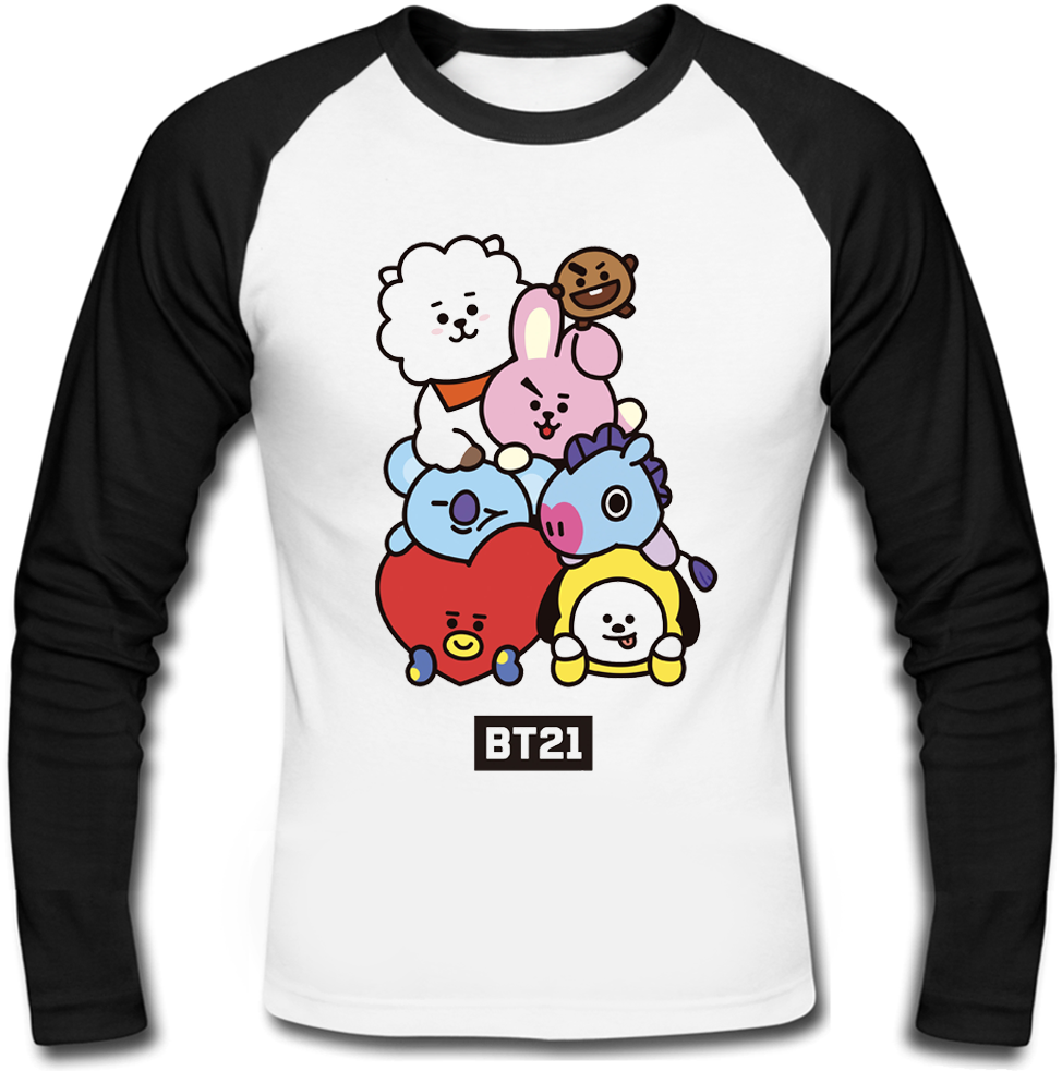 

Футболка с длинным рукавом Fat Cat BTS Bangtan Boys "BT21" XXL 30563