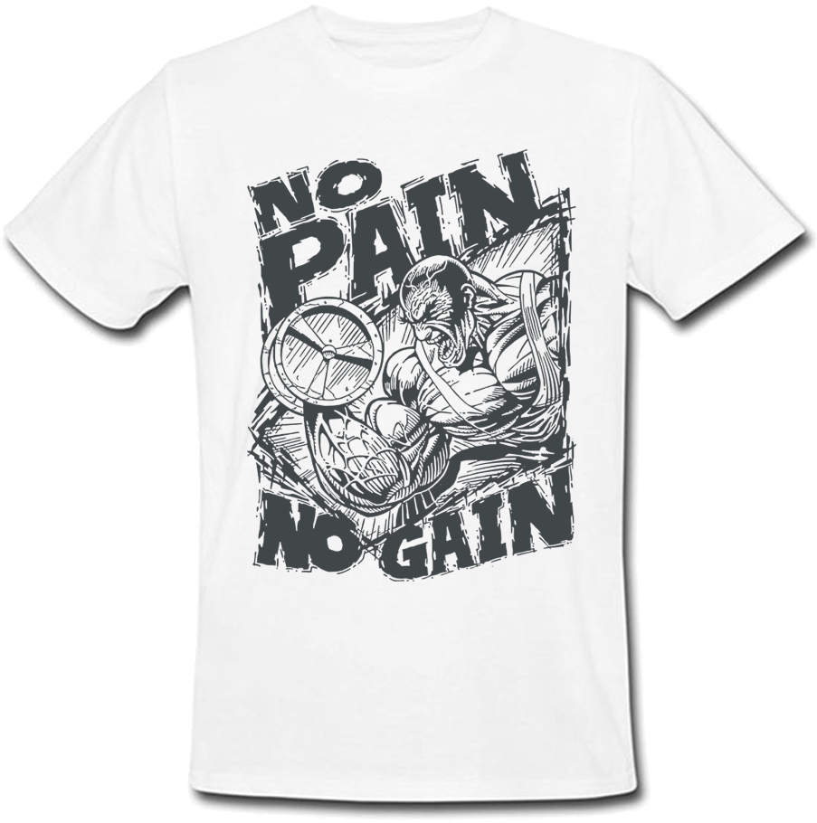 

Мужская футболка Fat Cat No Pain No Gain (белая)  28651, Мужская футболка Fat Cat No Pain No Gain (белая) S 28651