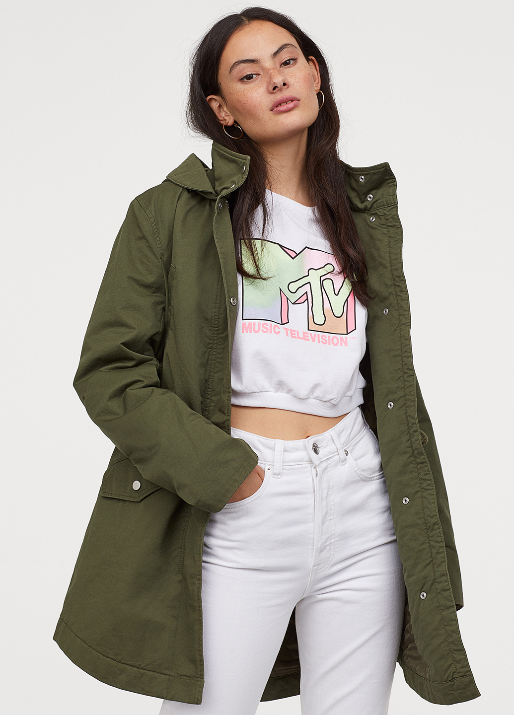 

Парка H&M 742561b03 M Зеленая