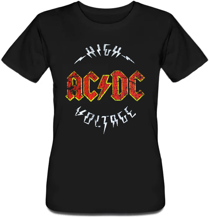 

Женская футболка Fat Cat AC/DC - High Voltage (чёрная)  23363, Женская футболка Fat Cat AC/DC - High Voltage (чёрная) XS 23363