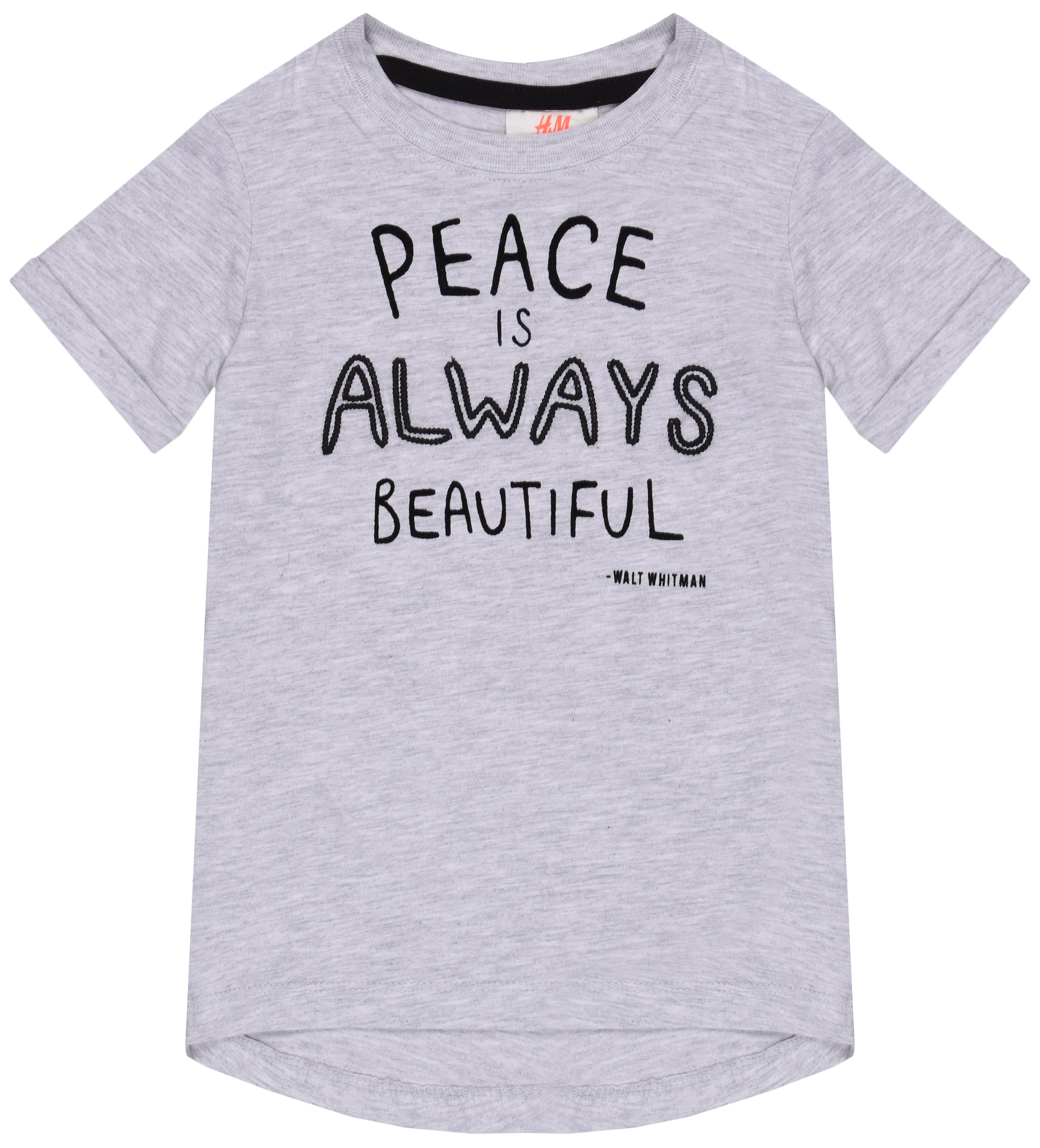 

Футболка H&M 76324957 92 см Серая