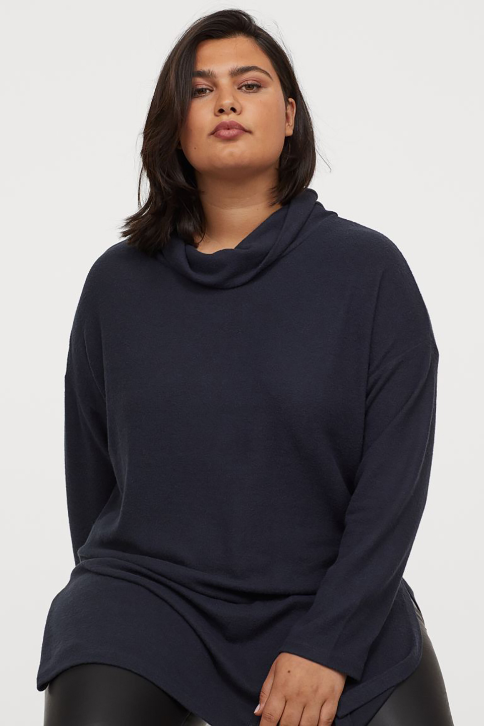 

Туника H&M 911813001b04 2XL Темно-синяя