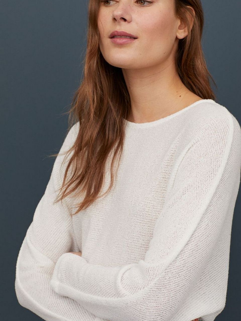 

Лонгслив H&M 829302a99 L Молочный