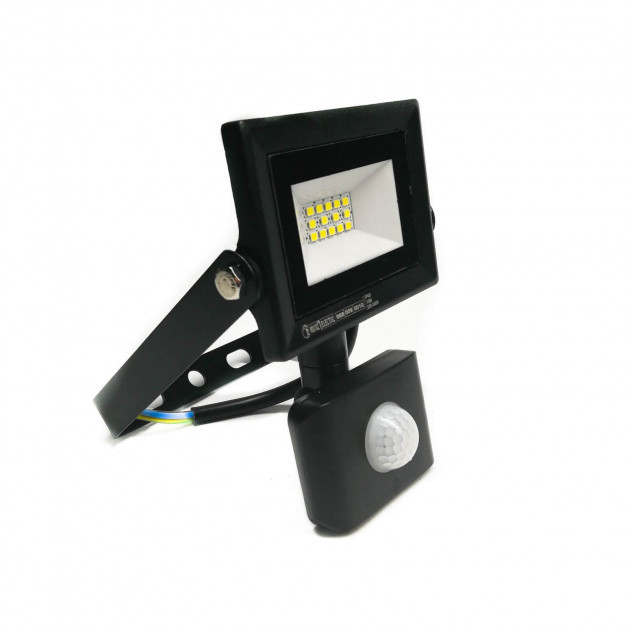 

LED прожектор светодиодный с датчиком движения Horoz Electric PARS/S-10 10W 6400K (068-009-0010-010)