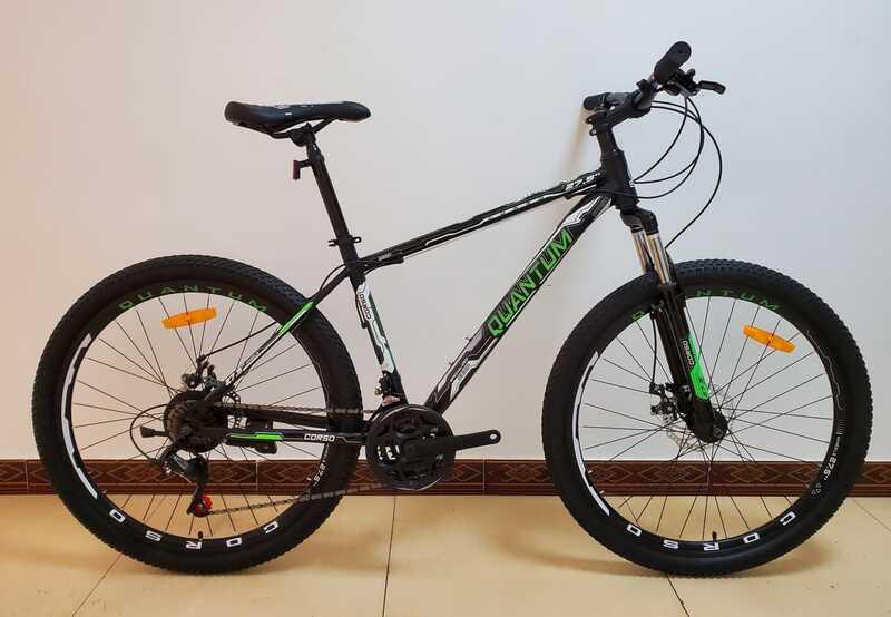 

Велосипед Спортивный Corso QUANTUM 27.5" 31093 Черно-зеленый