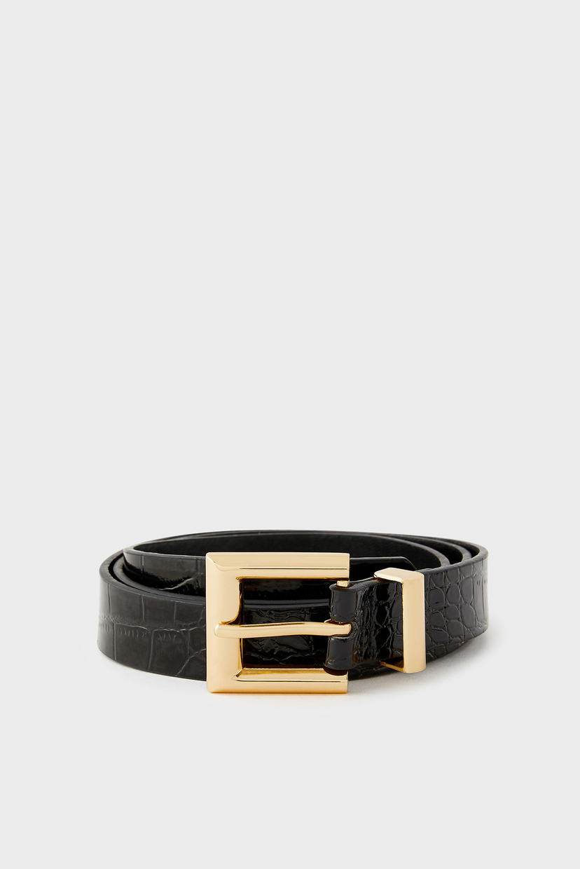 

Женский черный ремень CROC BELT Accessorize M 189120