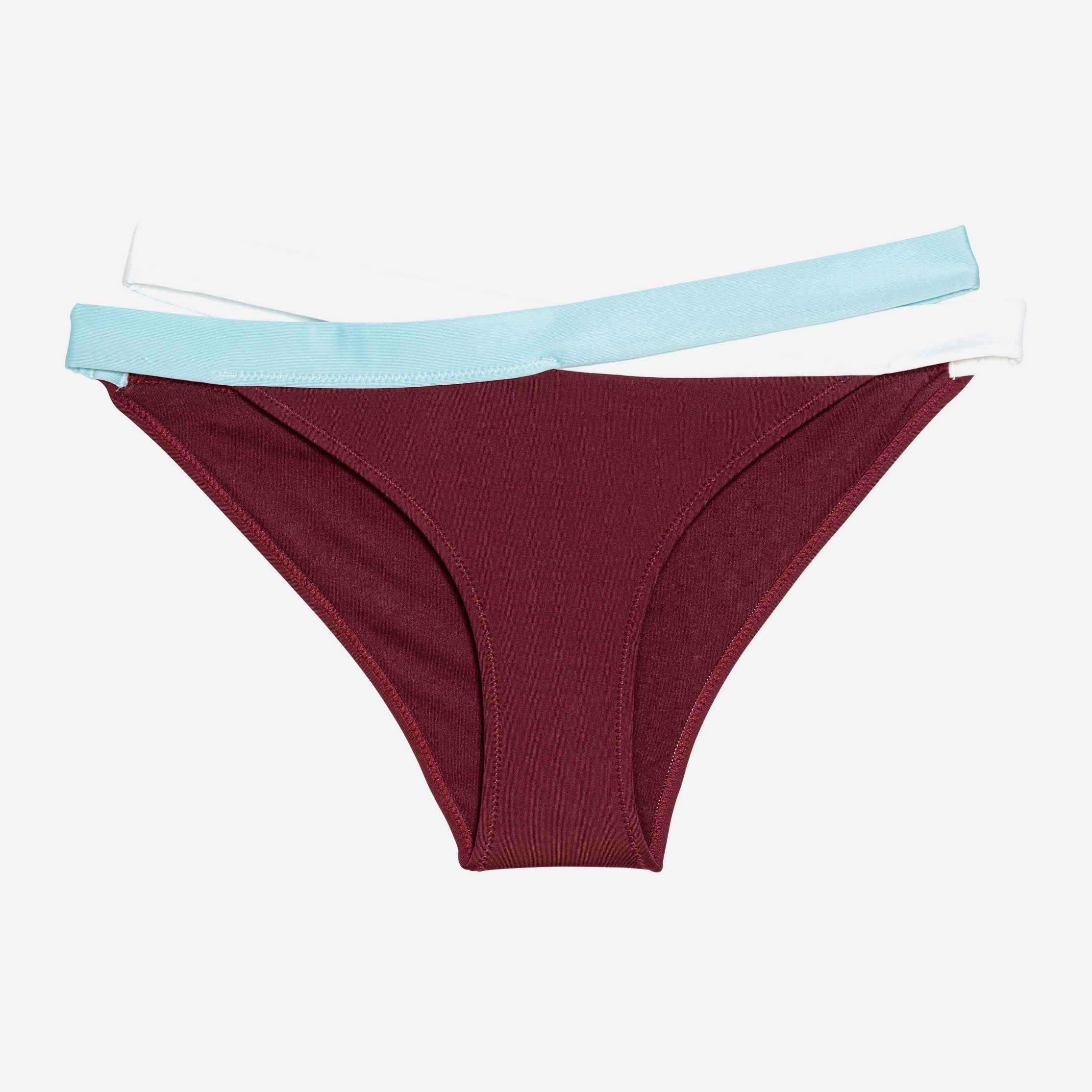 

Нижняя часть купальника H&M 6056907-ADZY 36 Бордово-белая с голубым