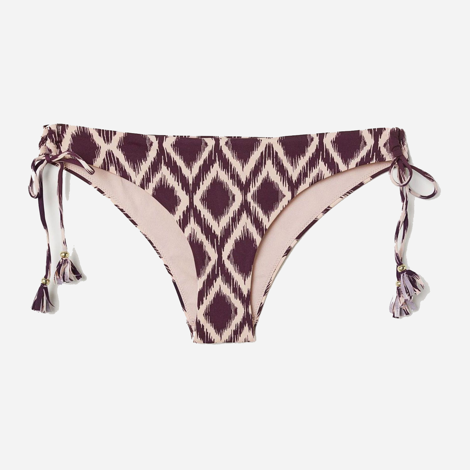 

Нижняя часть купальника H&M 6470328-ABTQ 44 Фиолетовая с бежевым