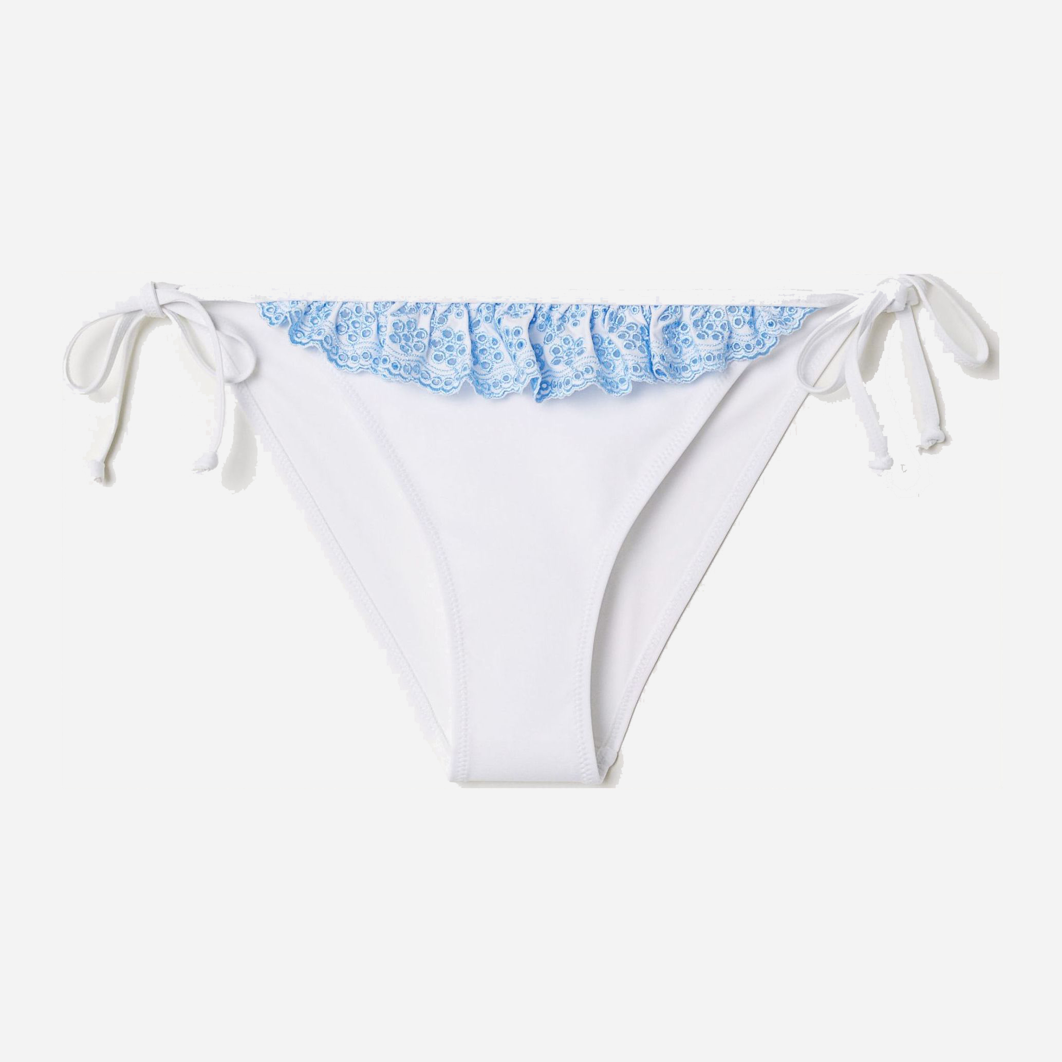 

Нижняя часть купальника H&M 5602098-ACBI 38 Белая в голубые узоры