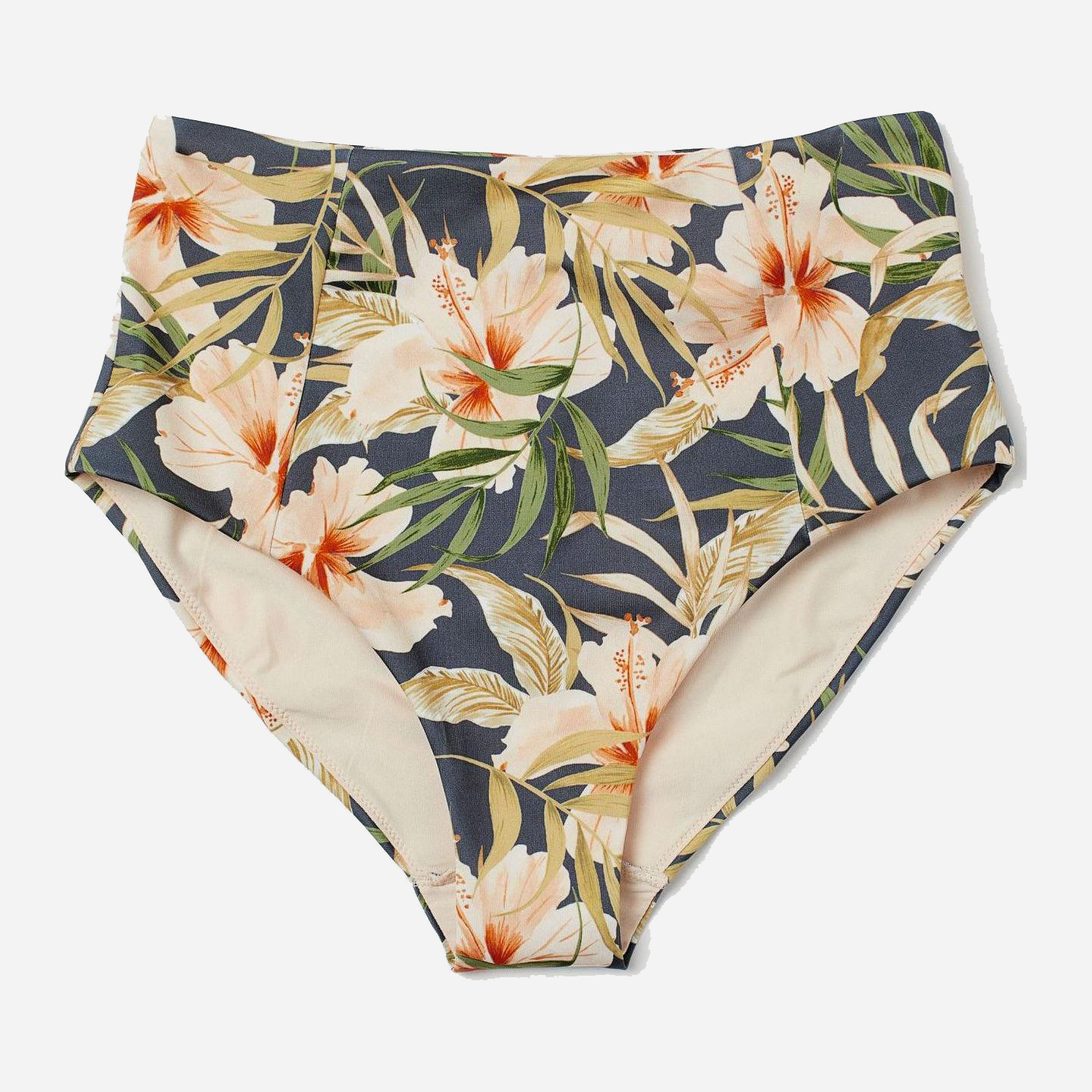 

Нижняя часть купальника H&M 6008869-ABSN 40 Темно-серая в цветные узоры