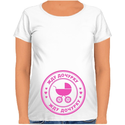 

Футболка Fat Cat для беременных Жду дочурку  31458, Футболка Fat Cat для беременных Жду дочурку XL 31458