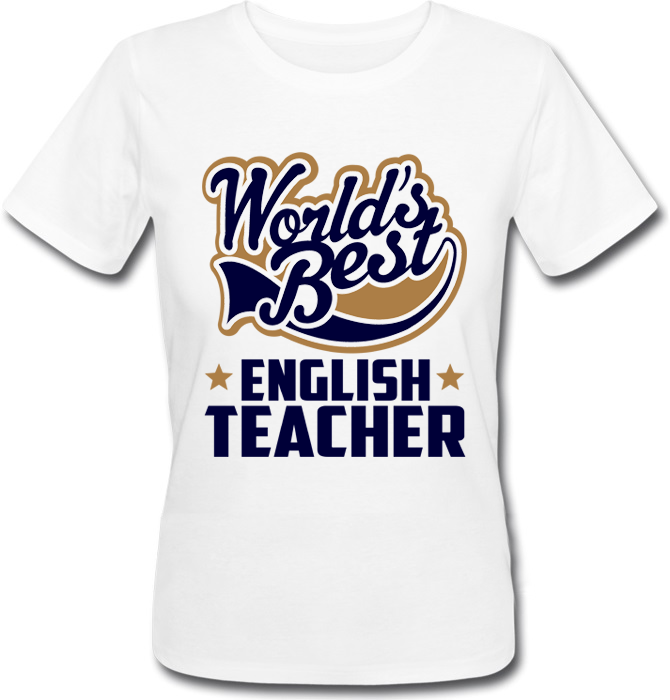 

Женская футболка Fat Cat World's Best English Teacher (белая) XXL 29507