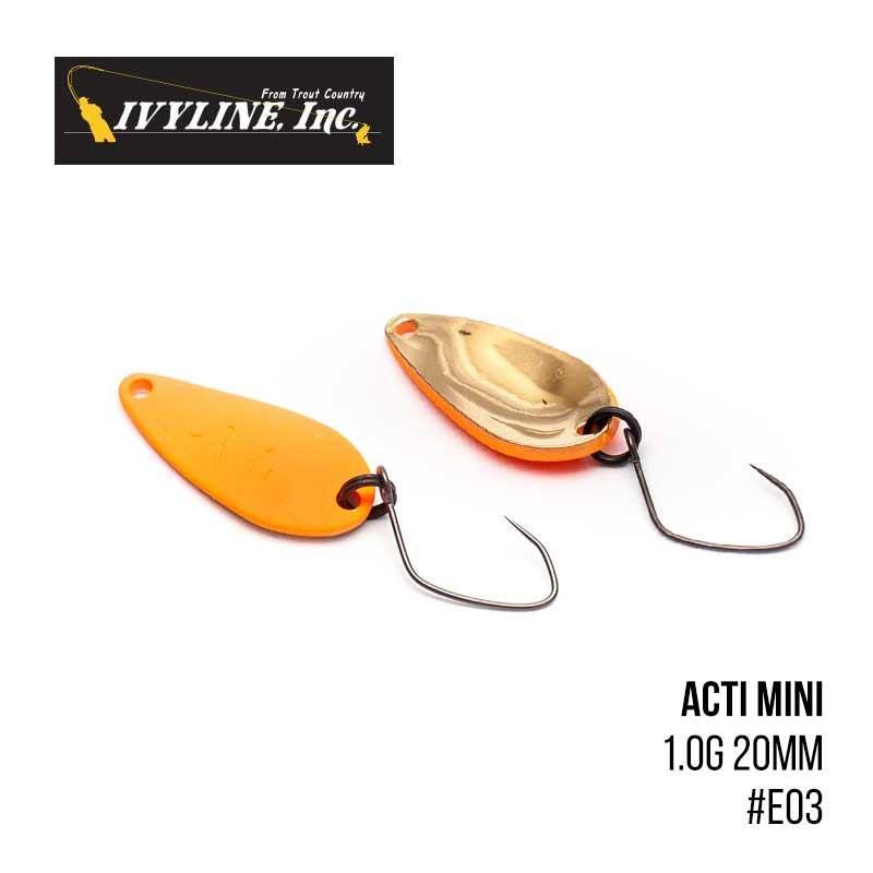 

Блесна Ivyline Acti Mini 1.0g 20mm (E03)