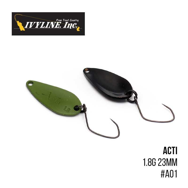 

Блесна Ivyline Acti 1.8g 23mm (A01 )