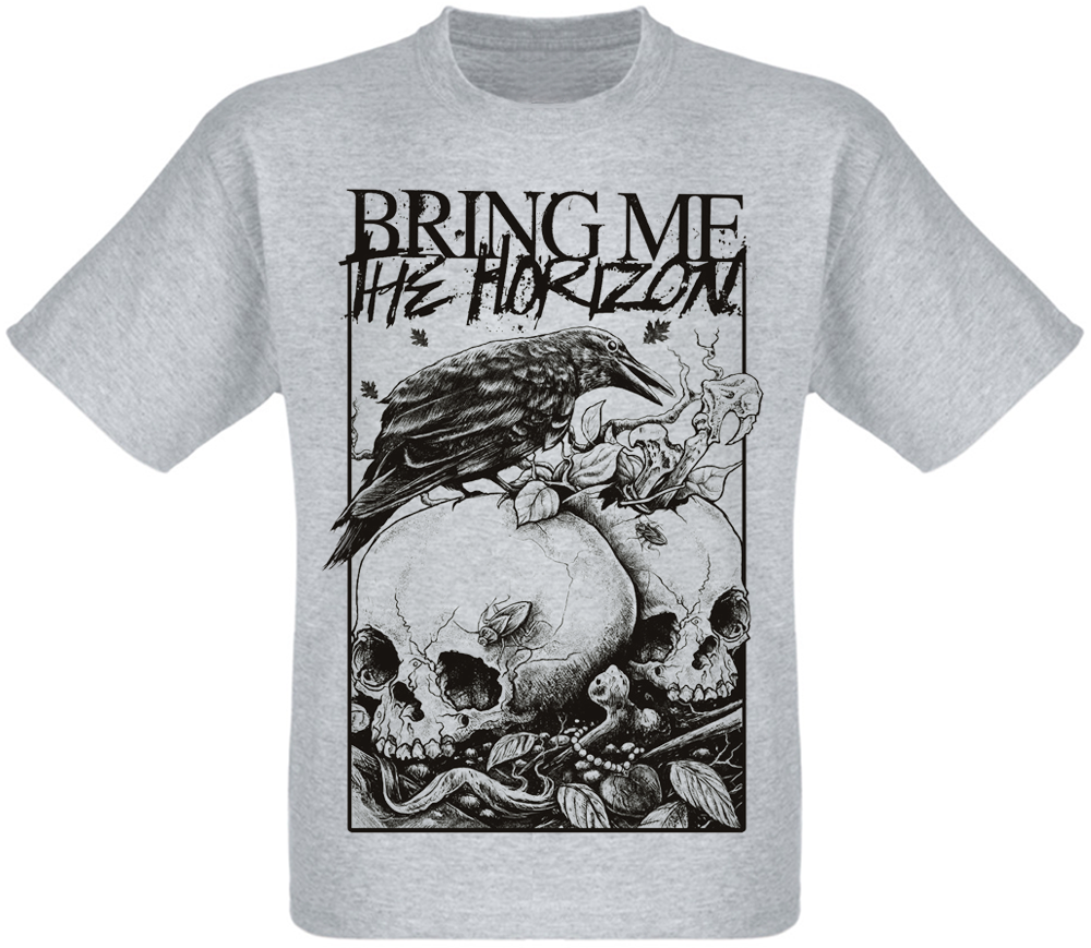 

Футболка Fat Cat Bring Me The Horizon "Crow and Skulls" (меланж) XXL 13161