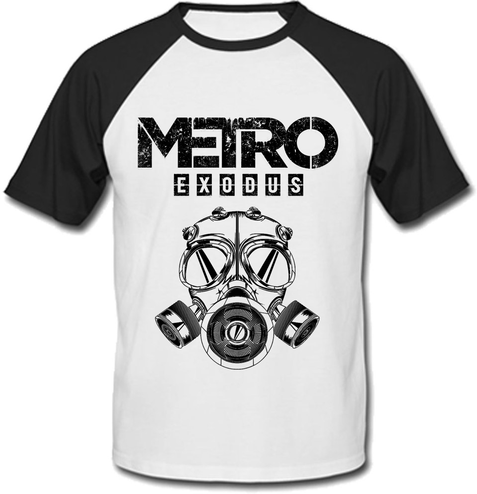 

Футболка Fat Cat Metro Exodus (белая с чёрными рукавами)  30232, Футболка Fat Cat Metro Exodus (белая с чёрными рукавами) M 30232