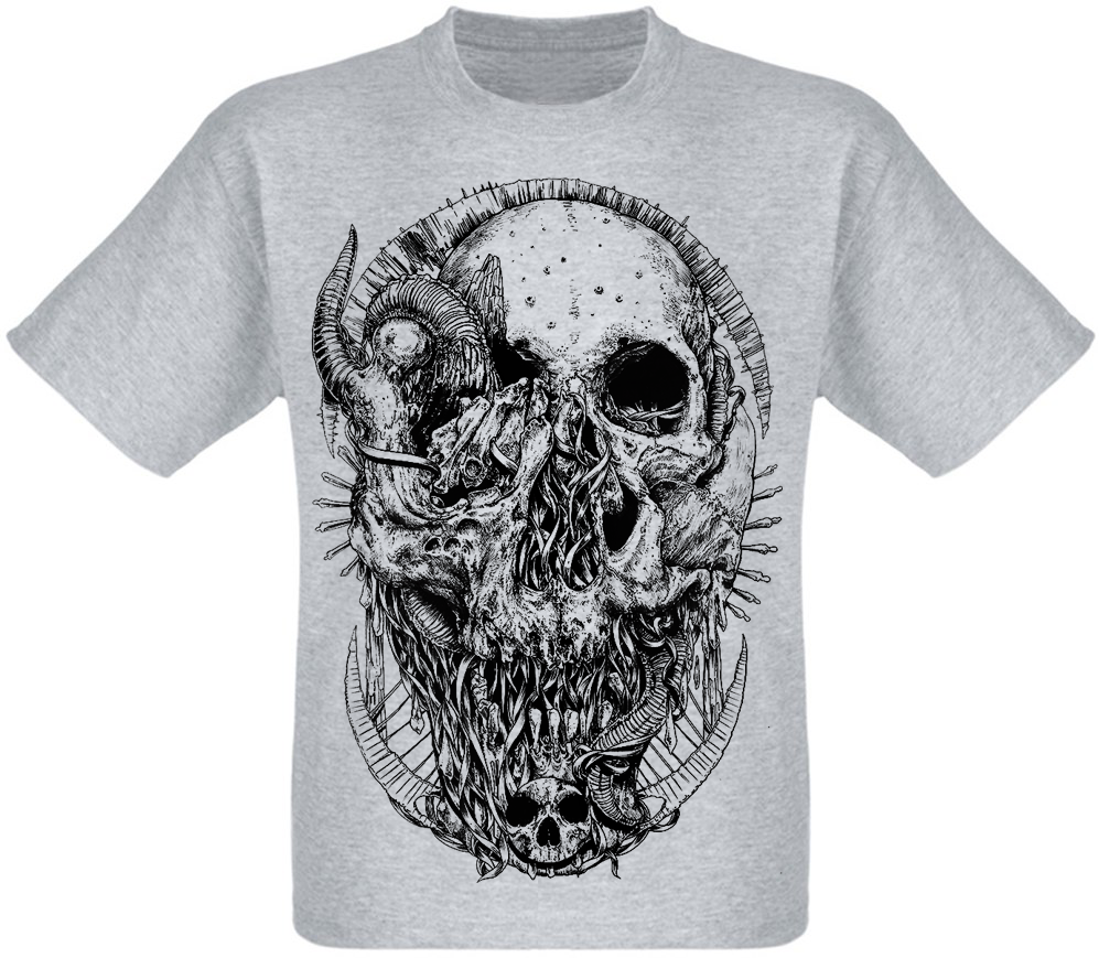 

Футболка Fat Cat Skull and Horns  12762, Футболка Fat Cat Skull and Horns L 12762