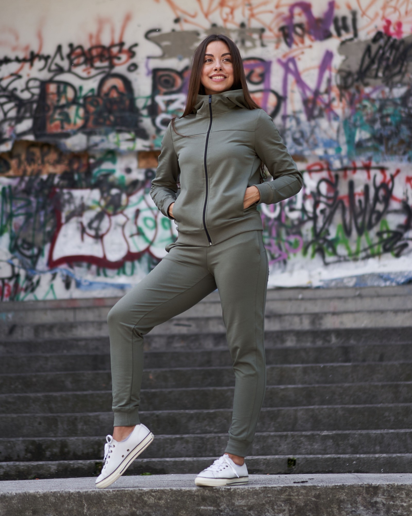 

Спортивный костюм женский тонкий GR8 active wear модель W351т2-оливковый размер, Спортивный костюм женский тонкий GR8 active wear модель W351т2-оливковый размер S