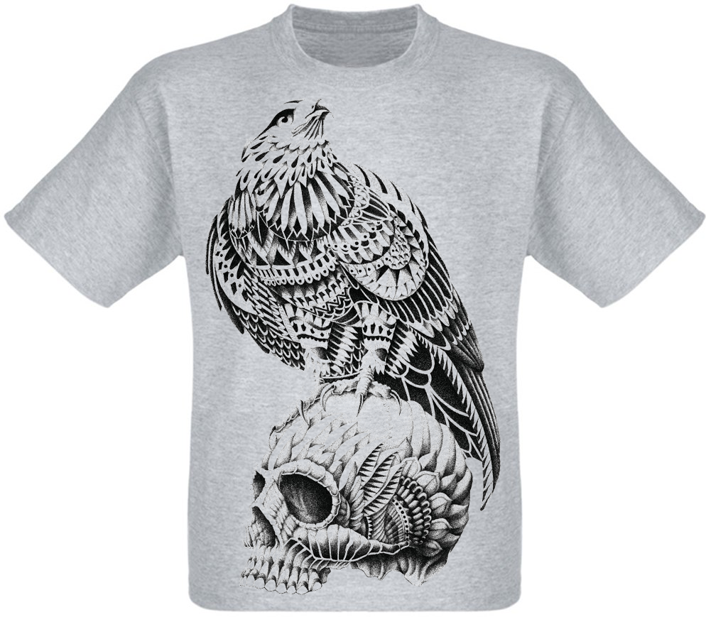 

Футболка Fat Cat Skull with Eagle (меланж) XXL 11945