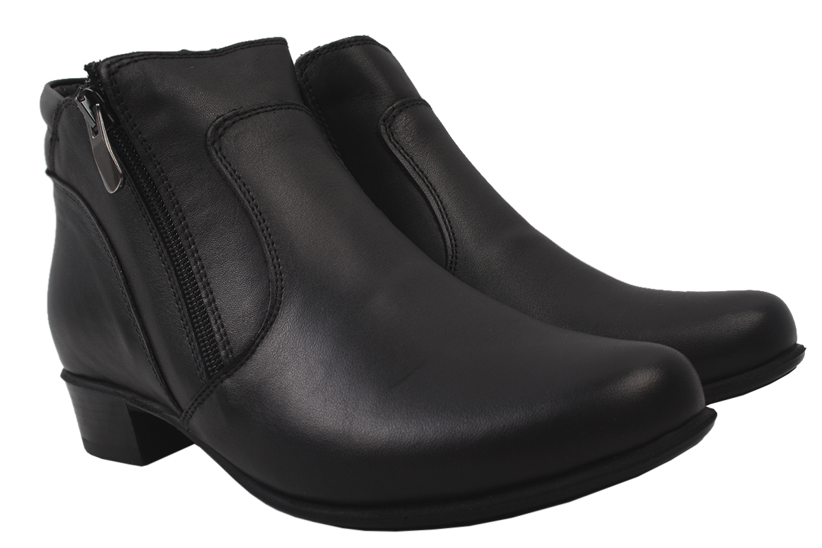 

Черевики на низькому ходу жіночі Carizma натуральна шкіра, колір чорний 73-9DHC 36