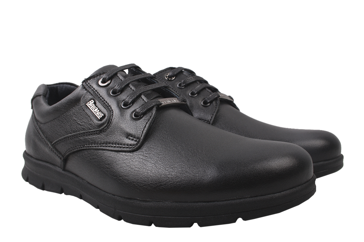 

Черевики комфорт чоловічі Brionis натуральна шкіра, колір чорний 71-9/20DTC 45