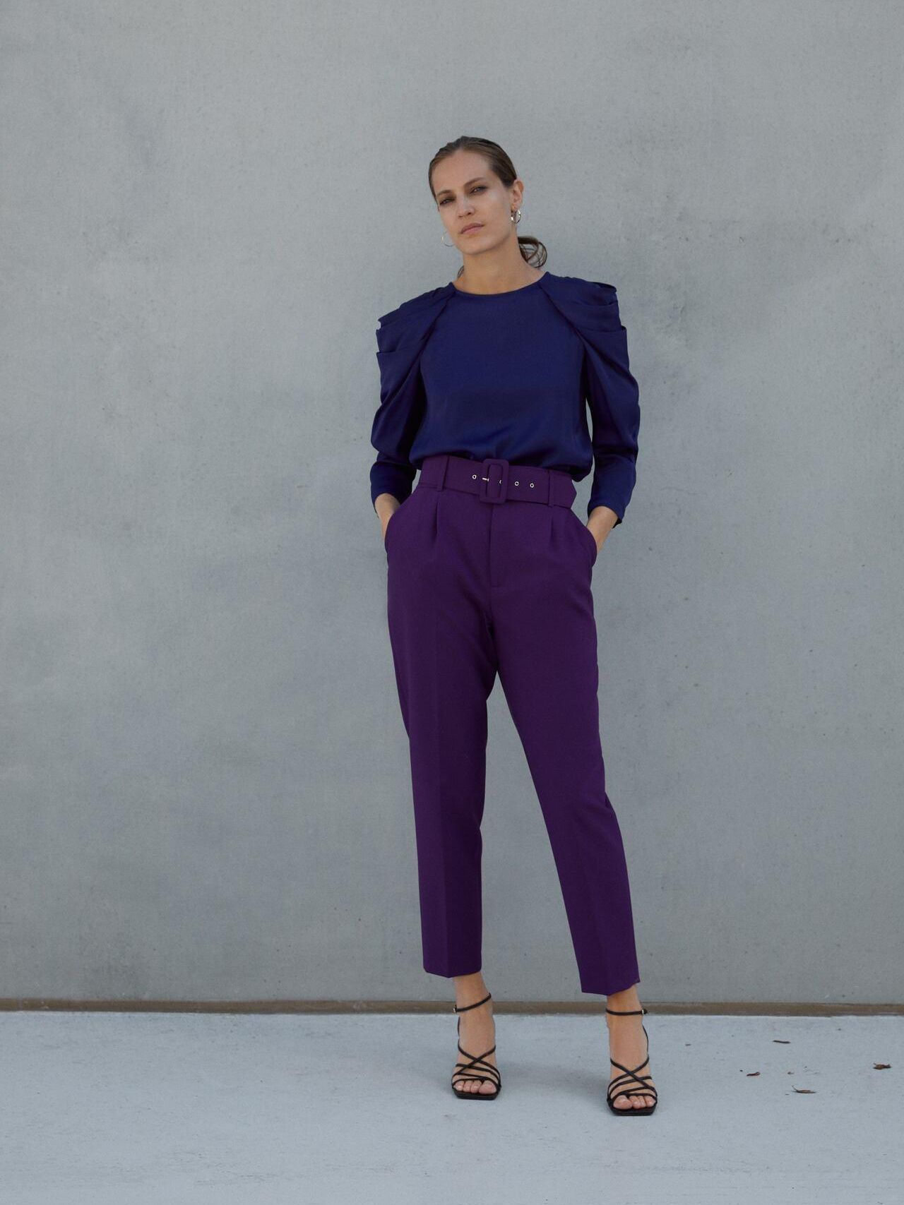 

Блузка Zara 3510/231/420-ACXZ XS Фиолетовая