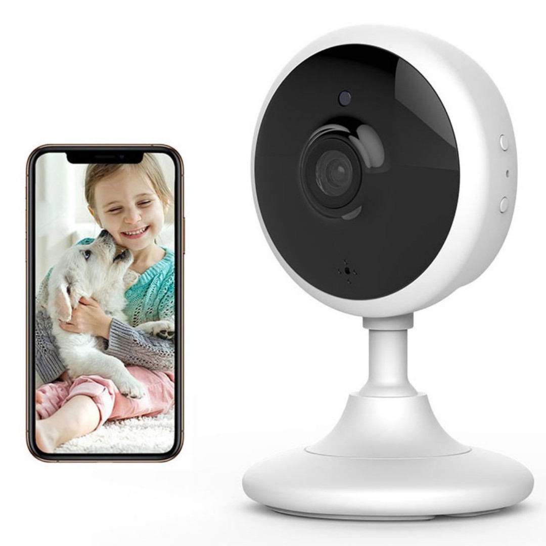 

Wi-Fi Видеоняня / радионяня SMARTEYE 1920x1080 HD с ночным видением и датчиком движения 702JBU white