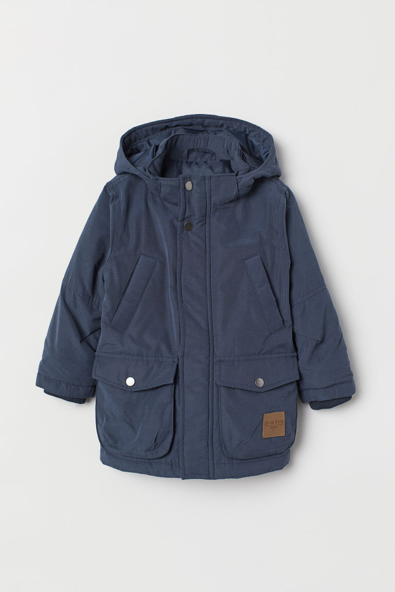 

Парка H&M P80006 134 см Темно-синяя (P-100597)