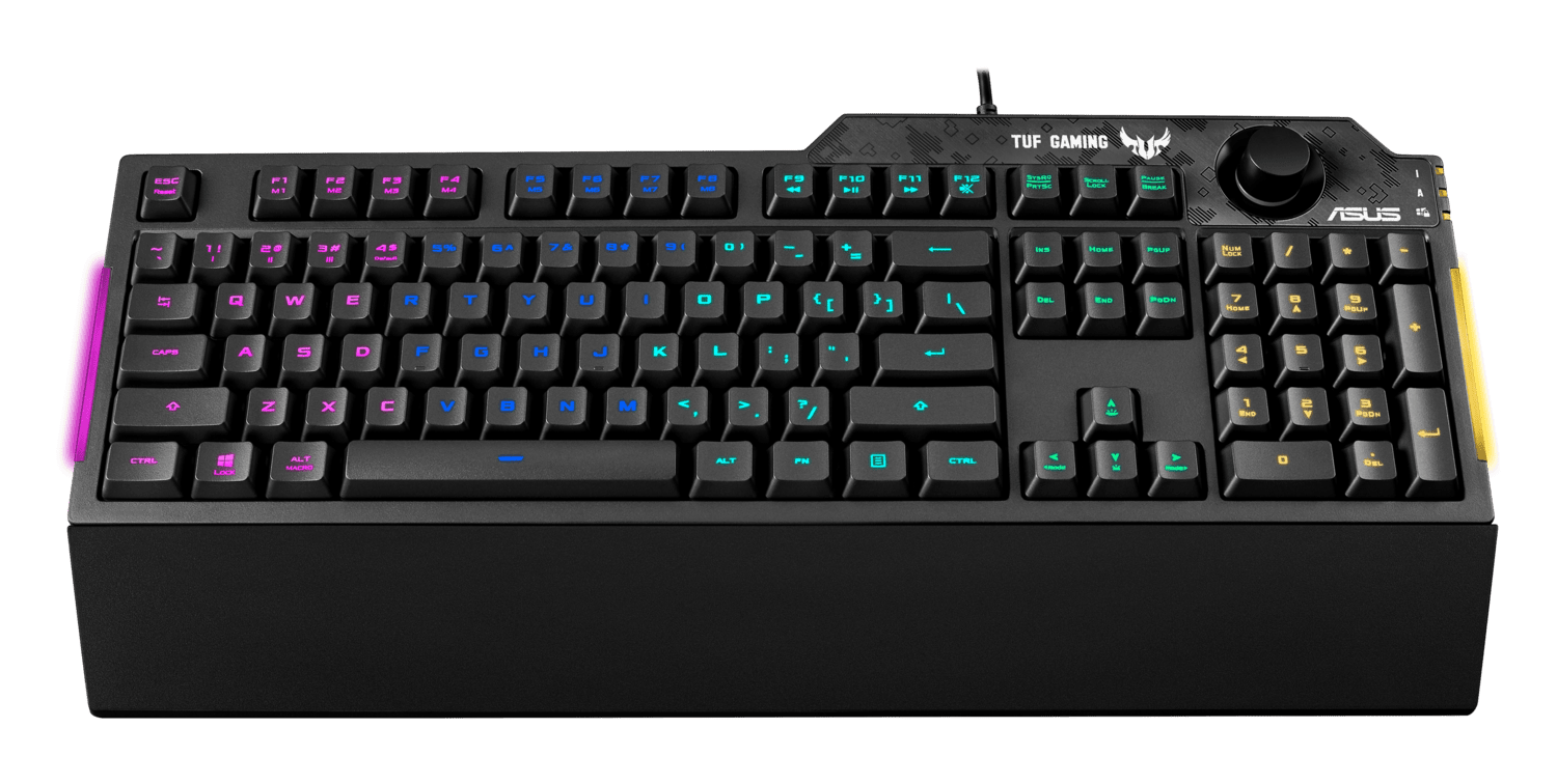 

Игровая клавиатура ASUS TUF Gaming K1 USB Black Ru (90MP01X0-BKRA00)