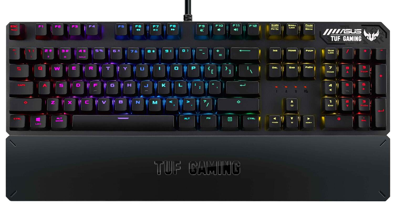 

Игровая клавиатура ASUS TUF Gaming K3 Red Ru (90MP01Q0-BKRA00)