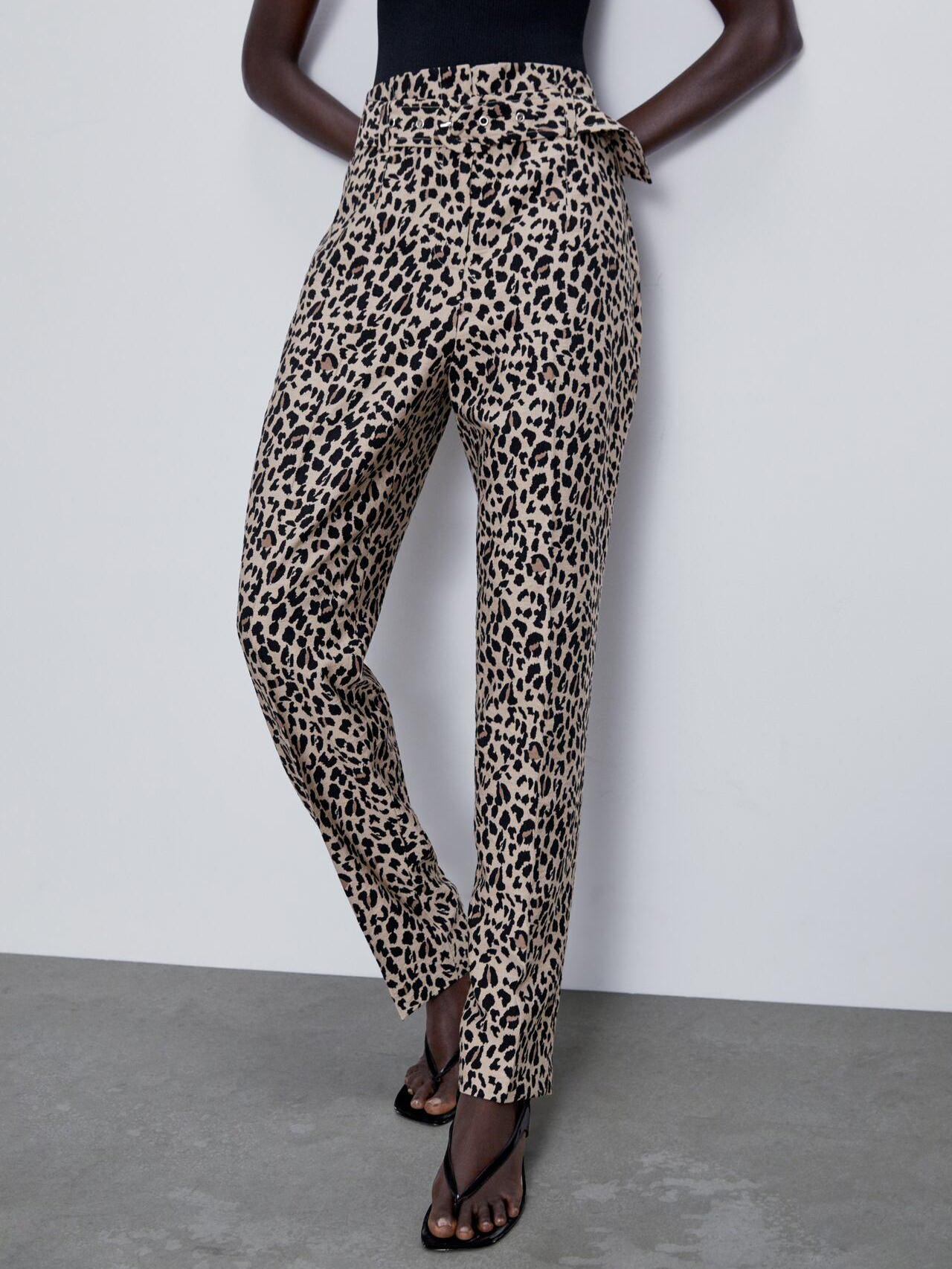 

Брюки Zara 2753/026/051-AAON S Леопардовые