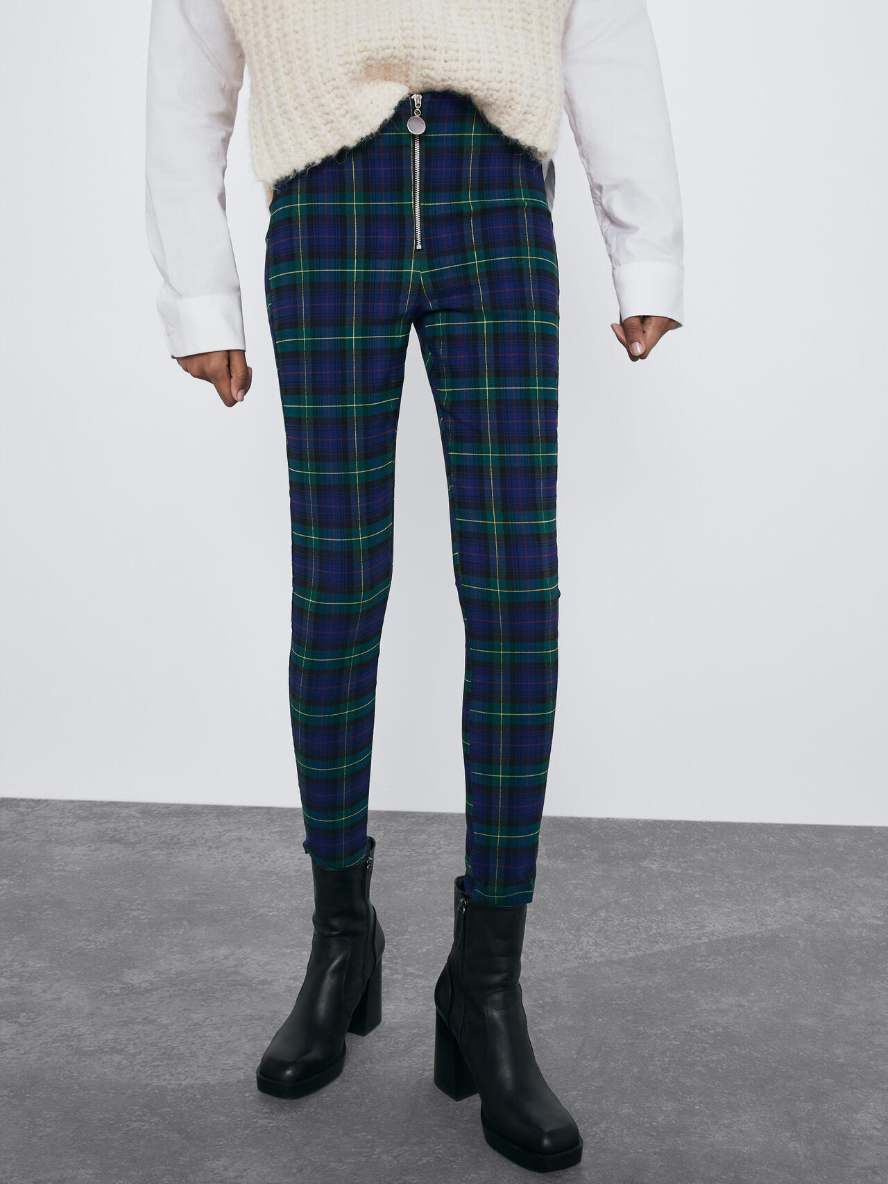 

Брюки Zara 5039/024/500-AAIM S Синие с зеленым