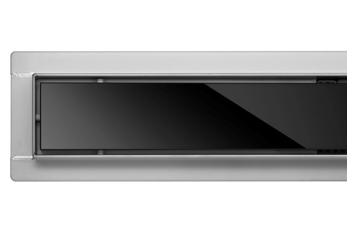 

Трап для душа из нержавеющей стали, с сухим затвором FALA BLACK GLASS 70 см (75387)