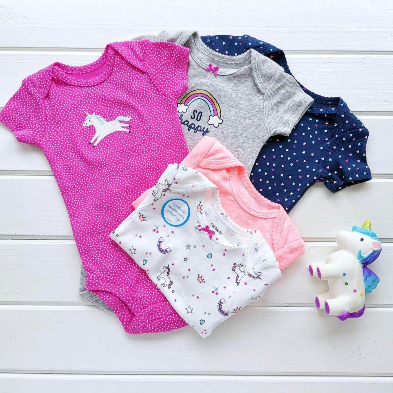 

Набор боди Carter's для девочки NB на рост 46-55 см (0-1 месяц) 1056(НБ)