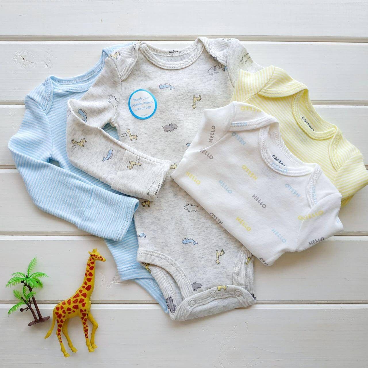 

Набор детских боди Carter's для мальчика NB на рост 46-55 см 1010(НБ)